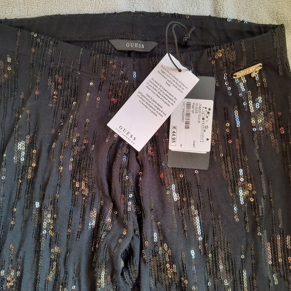 GUESS sequin black leggings, New with Tags (teen size) - Picture 4 of 6